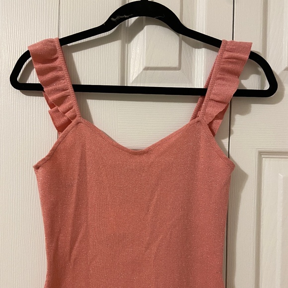 Brand New with Tags - Pull&Bear -Barbie Glitter Pink Bodycon Dress - Picture 1 of 14